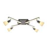 Plafond LED "Ibiza" de 68 cm de long, en métal, verre et plastique en chrome