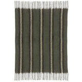 Plaid recyclé Isabel rayé Sapin 130 x 160