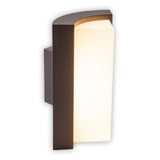 LED sur la lampe murale extérieure "Rico" de 14,8 cm de haut, en métal et en plastique en anthracite, avec LED intégré