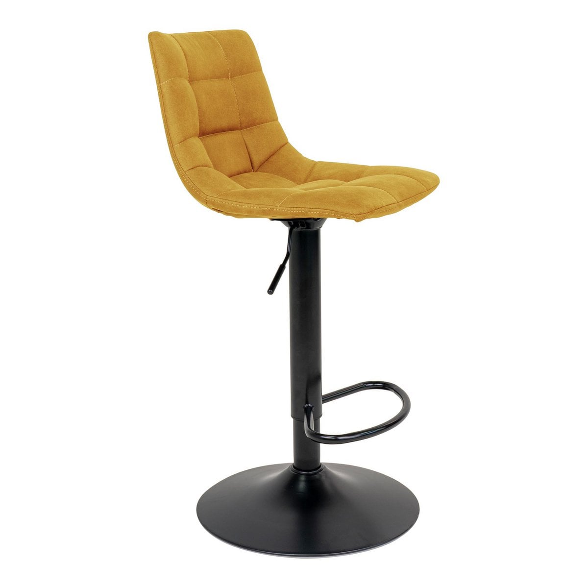 Pieds noirs réglables de la chaise de bar Middelfart