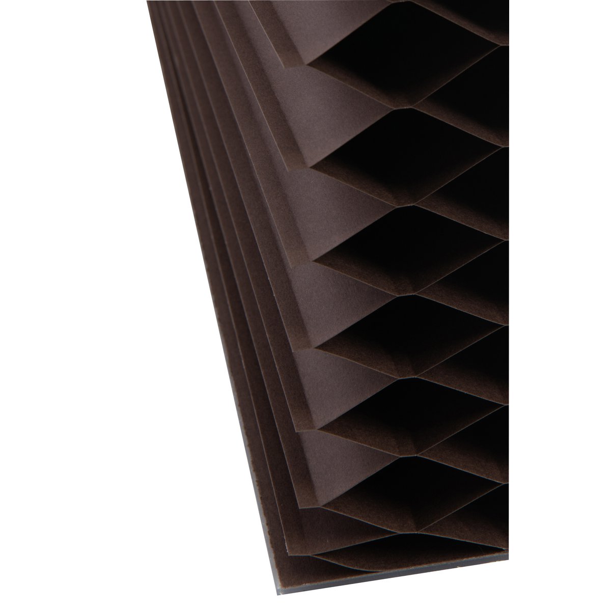 Détail du paravent pliable J-Line, texture du papier marron