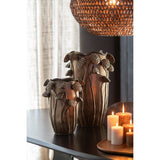 Vase J-Line Lotus Pod en cuivre, design moderne et élégant
