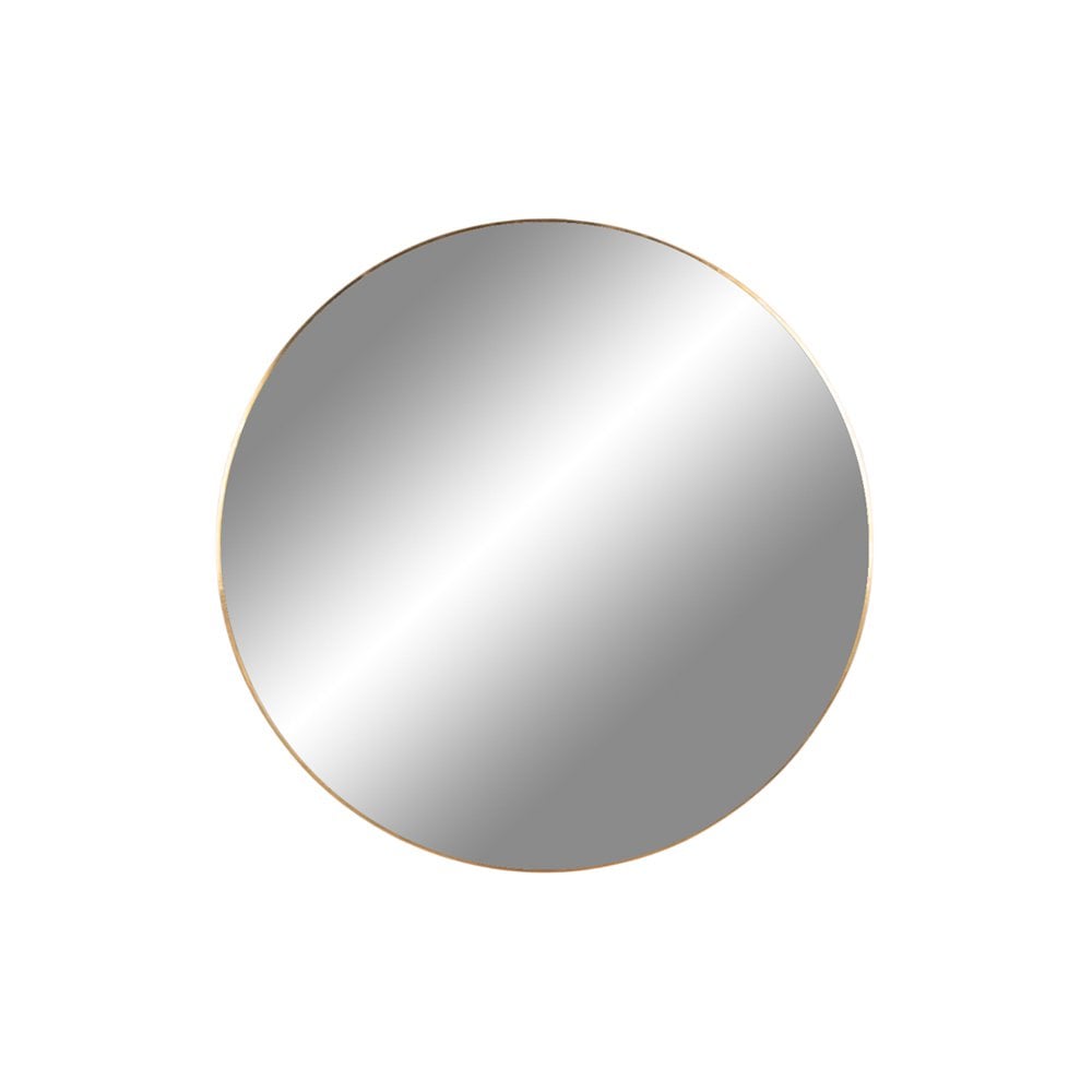 Miroir Jersey Ø40cm avec cadre aspect laiton, vue de face