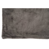 Plaid Cutie taupe replié, montrant sa texture