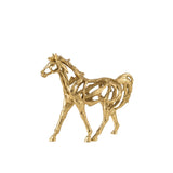 Figurine J-Line Horse Running en polyrésine, ambiance décorative
