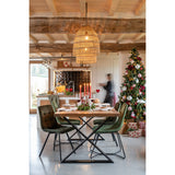 Détail du sapin de Noël J-Line avec demi paroi et lumières LED