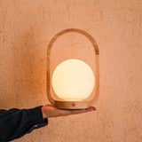 Lampe sans fil en bois marron clair Skye