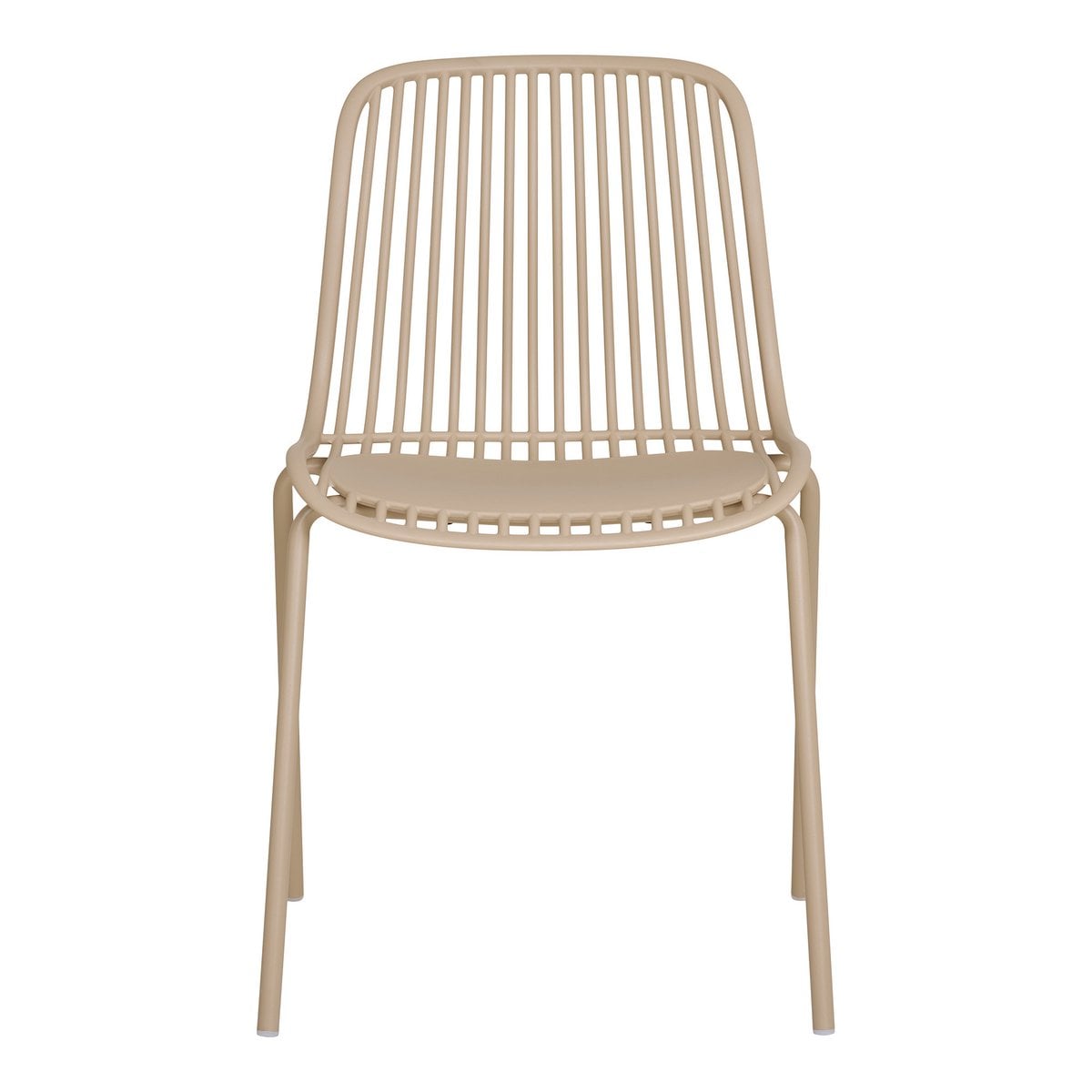 Chaise Branson empilée pour un rangement facile.