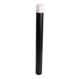 Base extérieure "Torcia" 80 cm de haut, en métal et plastique en noir, E27