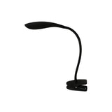 Lampe de serrage LED "Alf" en métal et en plastique en noir, avec LED intégrée