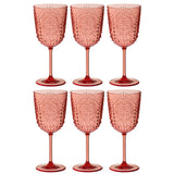 Boîte de 6 verres à vin rouge J-Line - mise en scène sur table