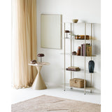 Annecy Table d'appoint, plateau céramique/acier, travertin/sable, ø50x56 cm
