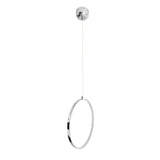 LED Plafond "Ligne de boucle" en métal en acier et en plastique, en acier-fleur, env. 60 cm de long, avec des LED fermement intégrées, l'éclairage pour le salon et le bureau
