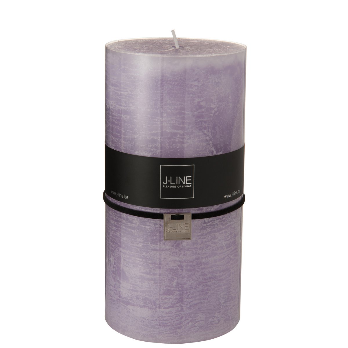 Bougie cylindrique XXL J-Line en lavande, couleur violet, design épuré