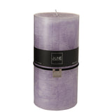 Bougie cylindrique XXL J-Line en lavande, couleur violet, design épuré