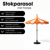 Parasol Kim Oranje avec sac de transport