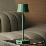 Lot de 8 lampes de table rechargeables vert sauge