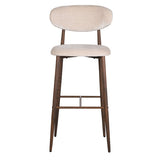 Japandi Bar Chair Tan (ensemble de 2)