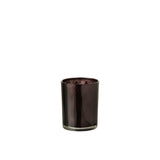 Photophore J-Line Diamond en verre violet foncé, vue de face