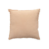Coussin J-Line Stonewashed en lin rose clair sur canapé