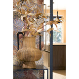 Vase Loulou en rotin et fer, style bohème