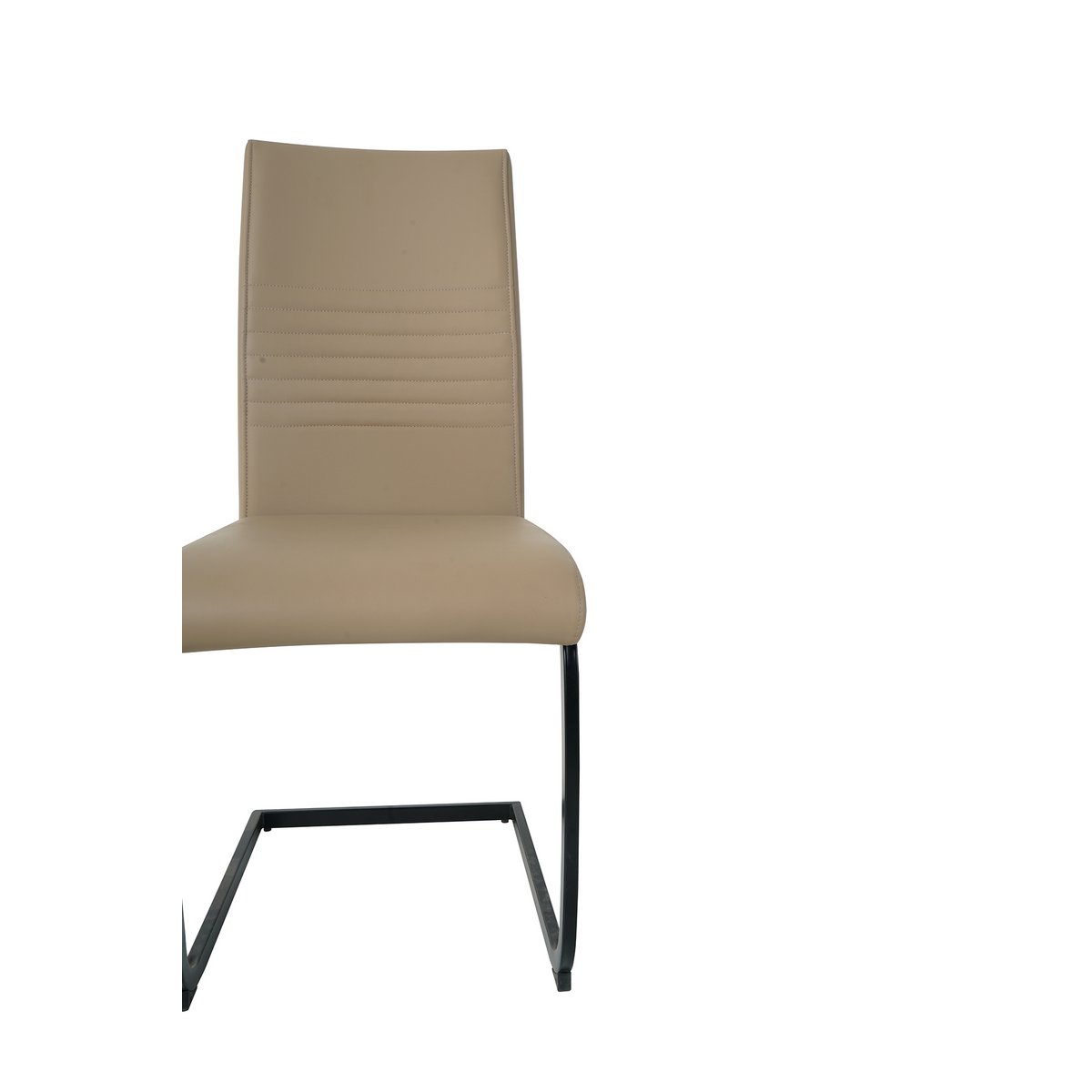 Chaises cantilever avec structure luge en métal thermolaqué
