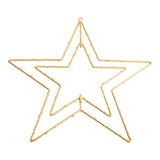 Lampe de Noël extérieure LED "Stern" Ø 40 cm décorations de Noël en métal en or avec des LED fermement installés