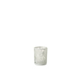 Lanterne J-Line Feuilles en verre blanc, vue de face