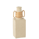 Vase J-Line Celine Ovaal en ciment naturel, design moderne et élégant