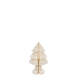 Sapin de Noël pliable J-Line en papier blanc cassé, élégant et moderne.