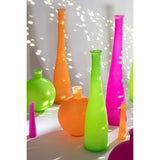 Vase Boule en Verre Vert J-Line - Vue de face, élégant et moderne