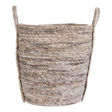 Panier Udine en feuille de palmier, vue de face