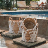 Panier de rangement | Panier à plantes | Panier à linge LAWU en fibre de banane (3 tailles)