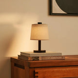 Lampe rechargeable en bois marron foncé Rover