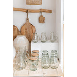 Carafe J-Line en verre transparent, design moderne et élégant.