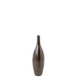 Vase bouteille Terra Brun J-Line - design élégant et finition brillante