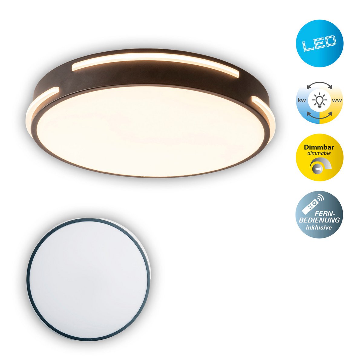 Plafonnier LED d: 40cm "Ventura"