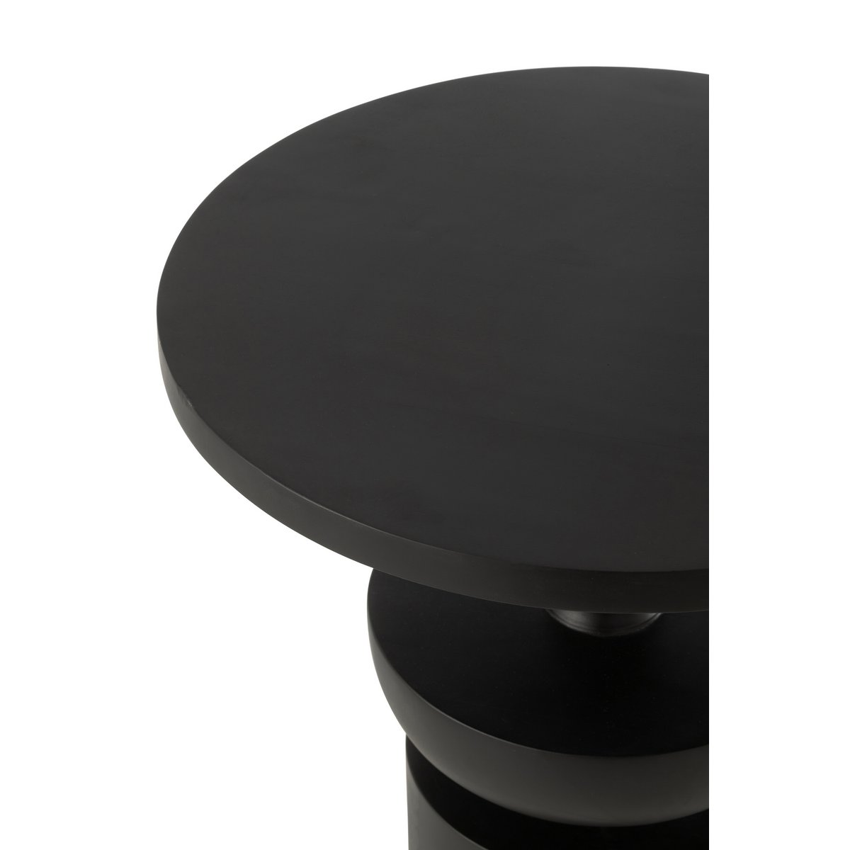 Détail du bois de manguier noir de la table d'appoint Goa