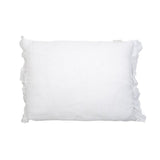 Coussin vintage en lin blanc pur Quirine 50x40