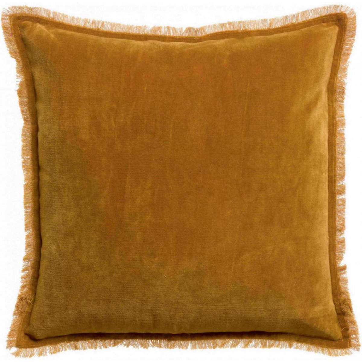 Coussin uni Fara Safran 45x45 - Élégance et confort pour votre intérieur