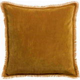 Coussin uni Fara Safran 45x45 - Élégance et confort pour votre intérieur