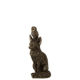 Figurine J-Line Vos + Uil en polyresine, vue avant