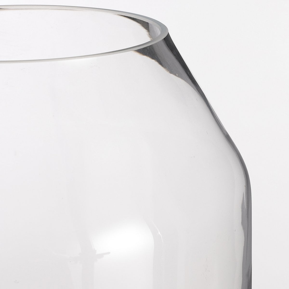 Vase Dali Transparent - Détails de la texture en verre