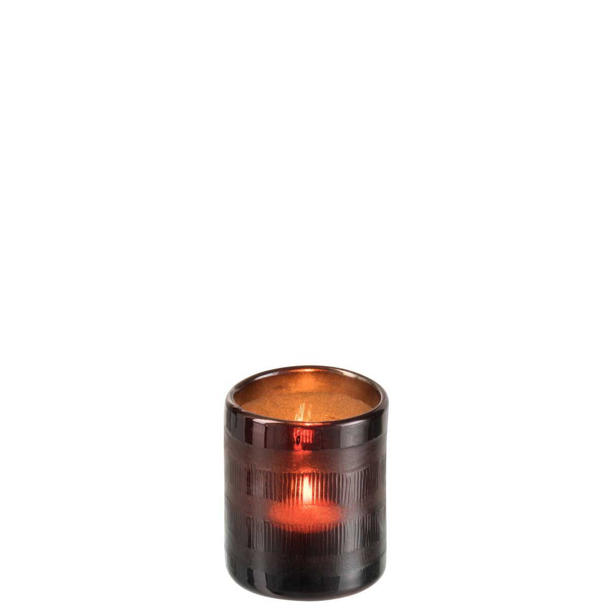 Lanterne J-Line Cylindre, mise en scène dans un salon élégant avec lumière douce.
