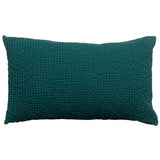 Coussin stonewashed Maia Pétrole 30 x 50