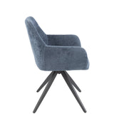 Détail du matériau en métal de la Chaise Louna, finition haut de gamme