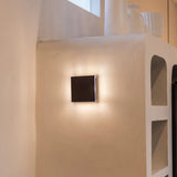 Applique murale noire en bois rechargeable dimmable