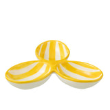 Détail de l'assiette J-Line Clover, design en forme de trèfle