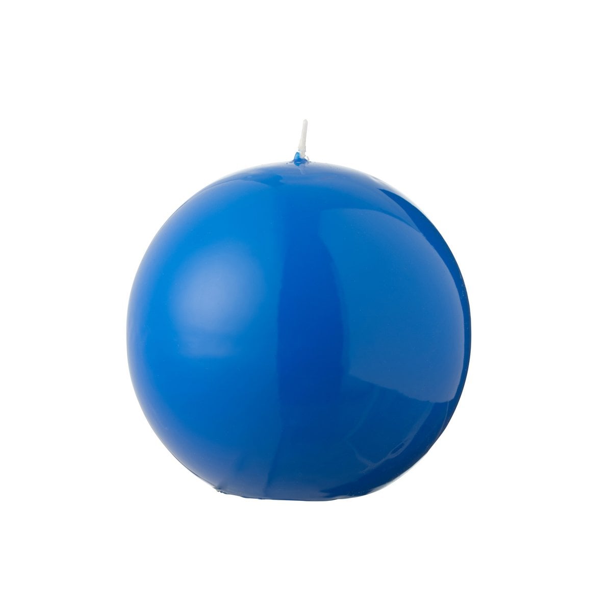 Bougie Boule Cire Fluo Bleu - détail de la texture de la cire