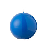 Bougie Boule Cire Fluo Bleu - détail de la texture de la cire